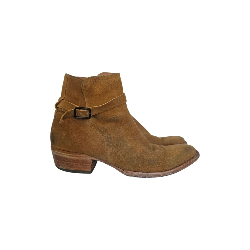 Frye‎ Grady Jodpur Suede Brown Festival Boho Buckle Western Boots sz 9.5D